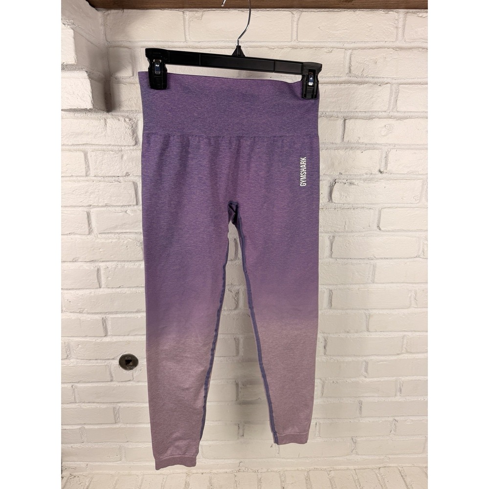 Seamless Gymshark Adapt Ombre Leggings M Purple High Waist Workout Gym